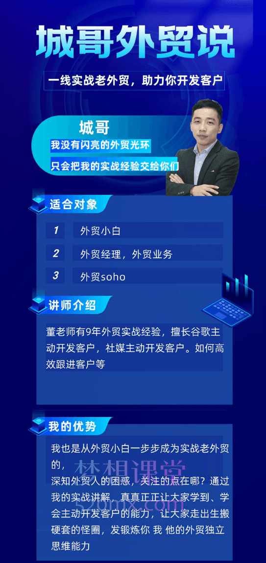 2025城哥外贸说:领英开发客户系统课,106节