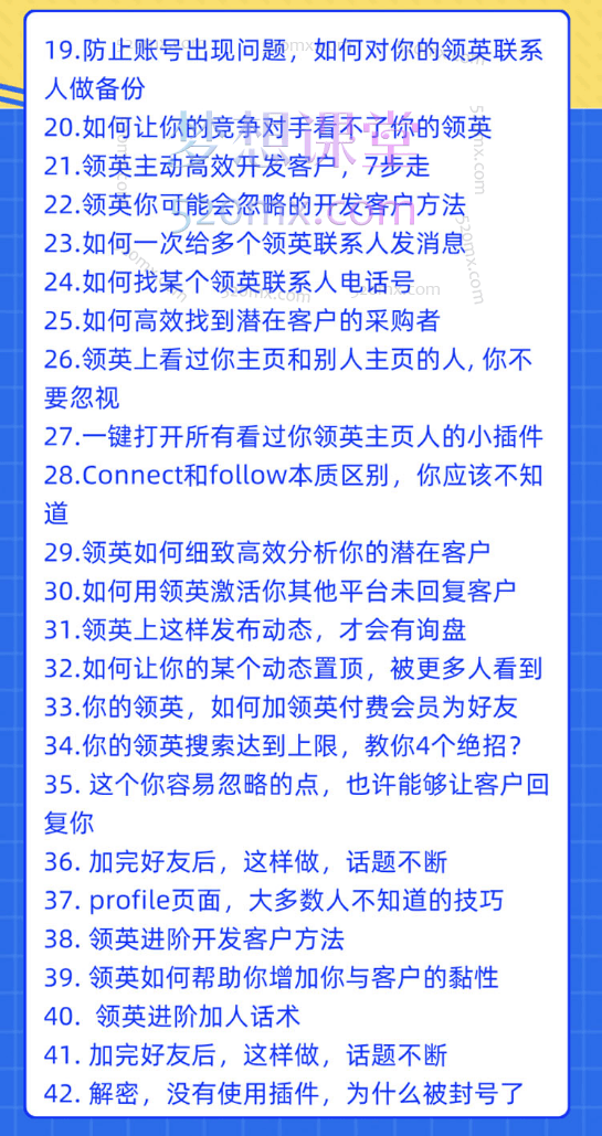 2025城哥外贸说:领英开发客户系统课,106节