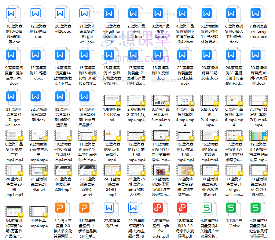 Lenry亚马逊跨境电商蓝海选品课程全套