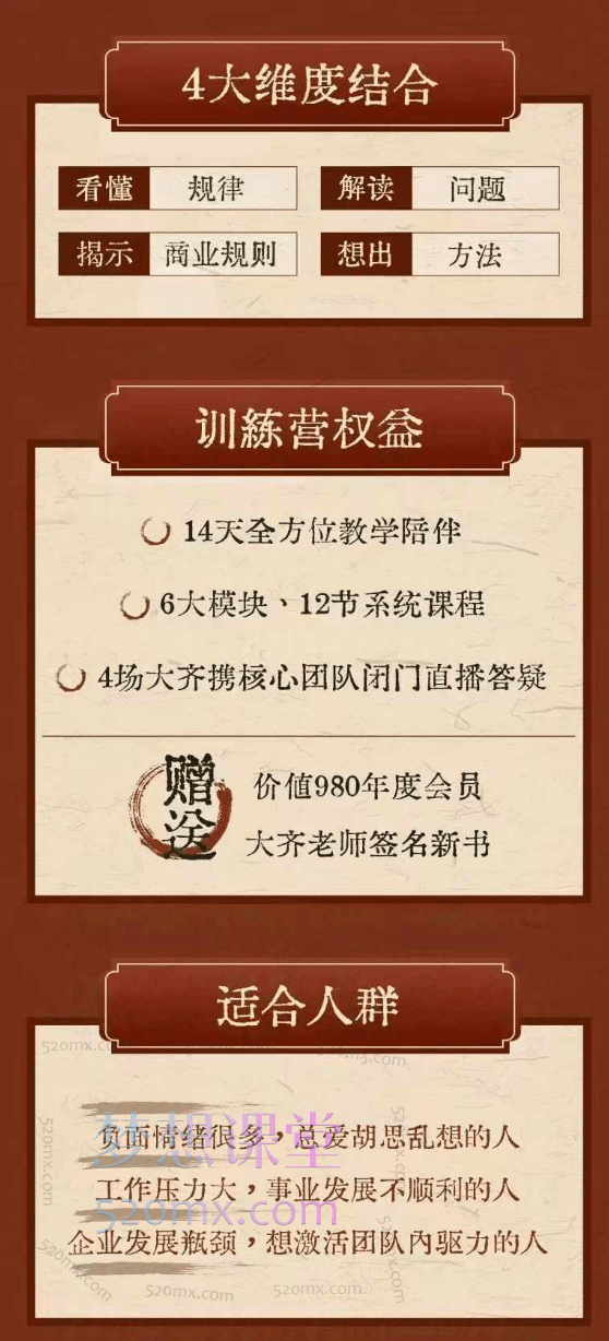 大齐老师—天道鬼谷训练营