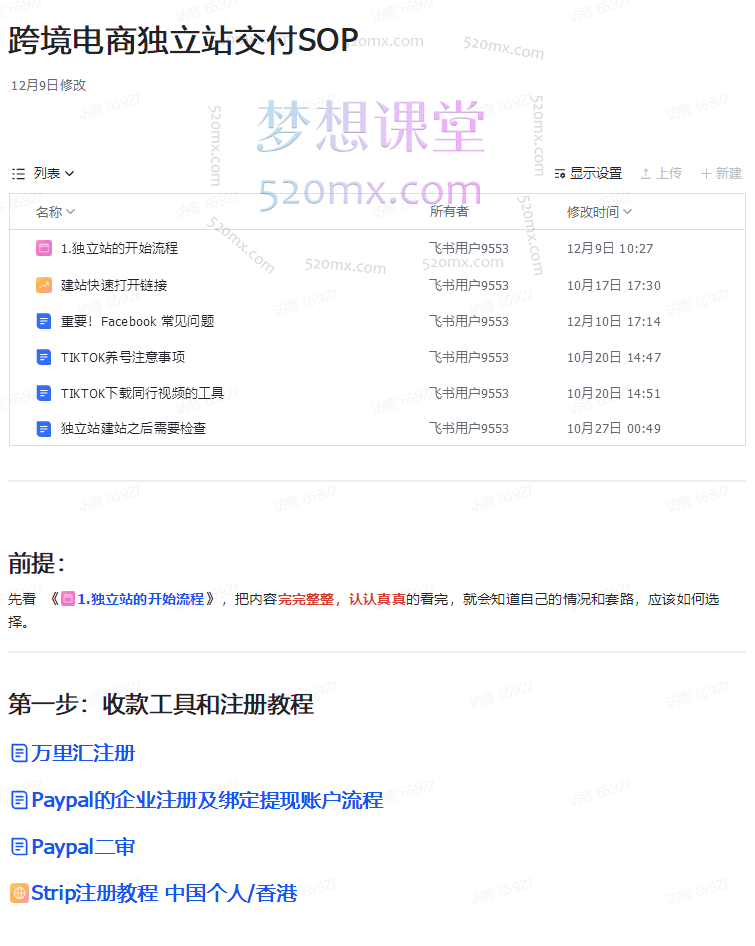 厚玉Aron跨境电商独立站及全域流量营销(视频+课件)