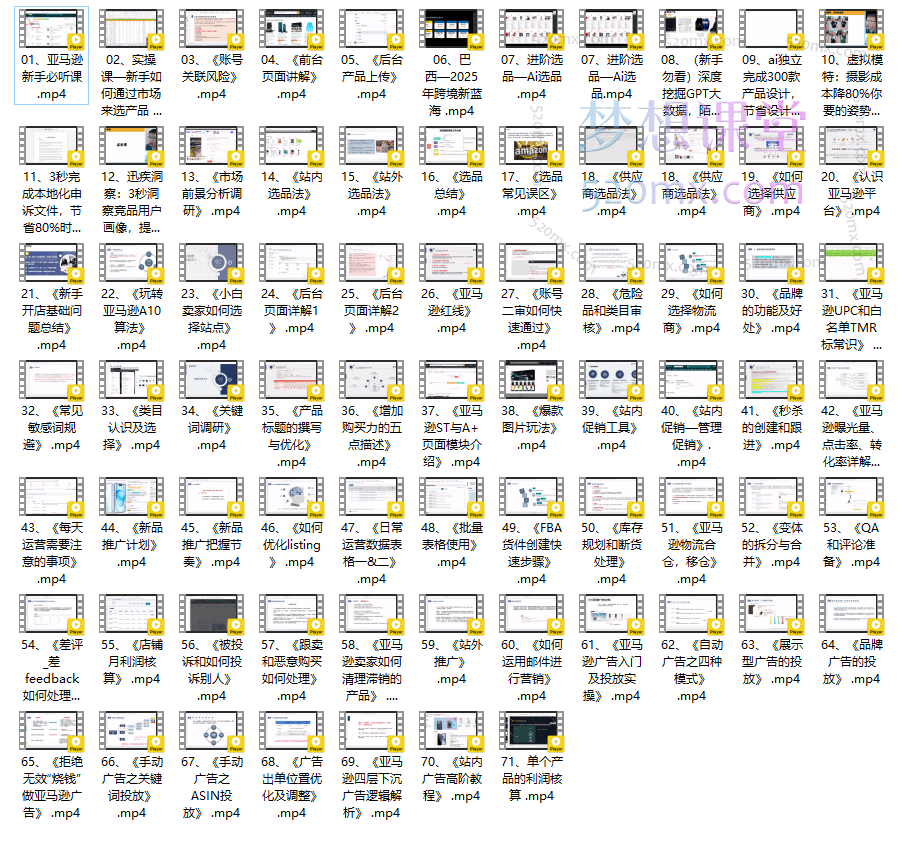 跨境白龙亚马逊运营实战课程，亚马逊从入门到精通