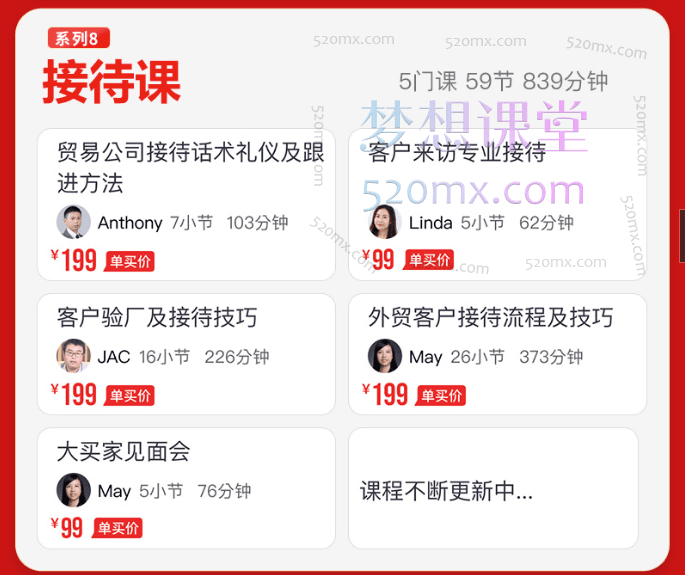 帮课大学接待课,外贸客户接待全流程:技巧、案例与礼仪综合实战课程