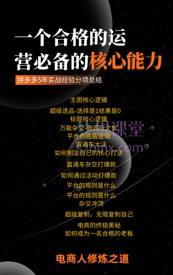 朋哥电商(拼多多实战派),16节大课不讲废话只讲干货