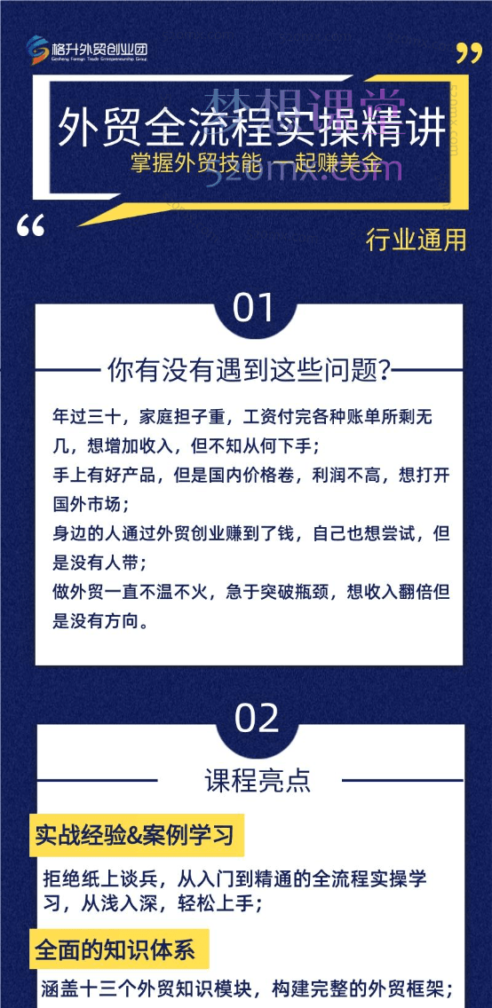 格升聊外贸外贸全流程实操精讲价值4280元