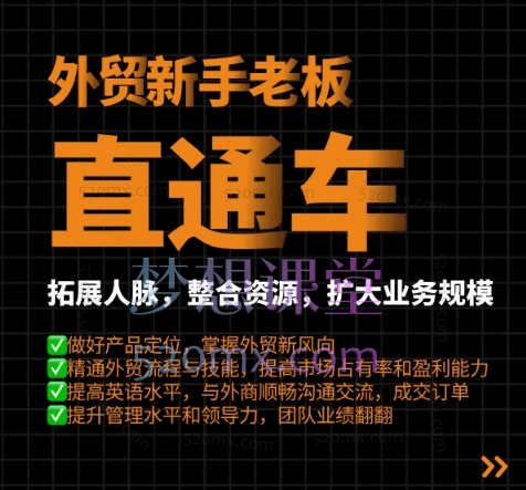 格升聊外贸外贸新手老板直通车,扩大业务市场规模