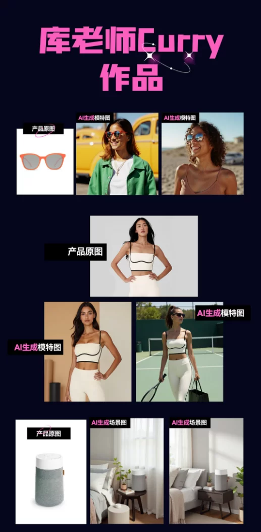 库老师师Curry外贸AIGC线上课-为企业节省10万 素材费用