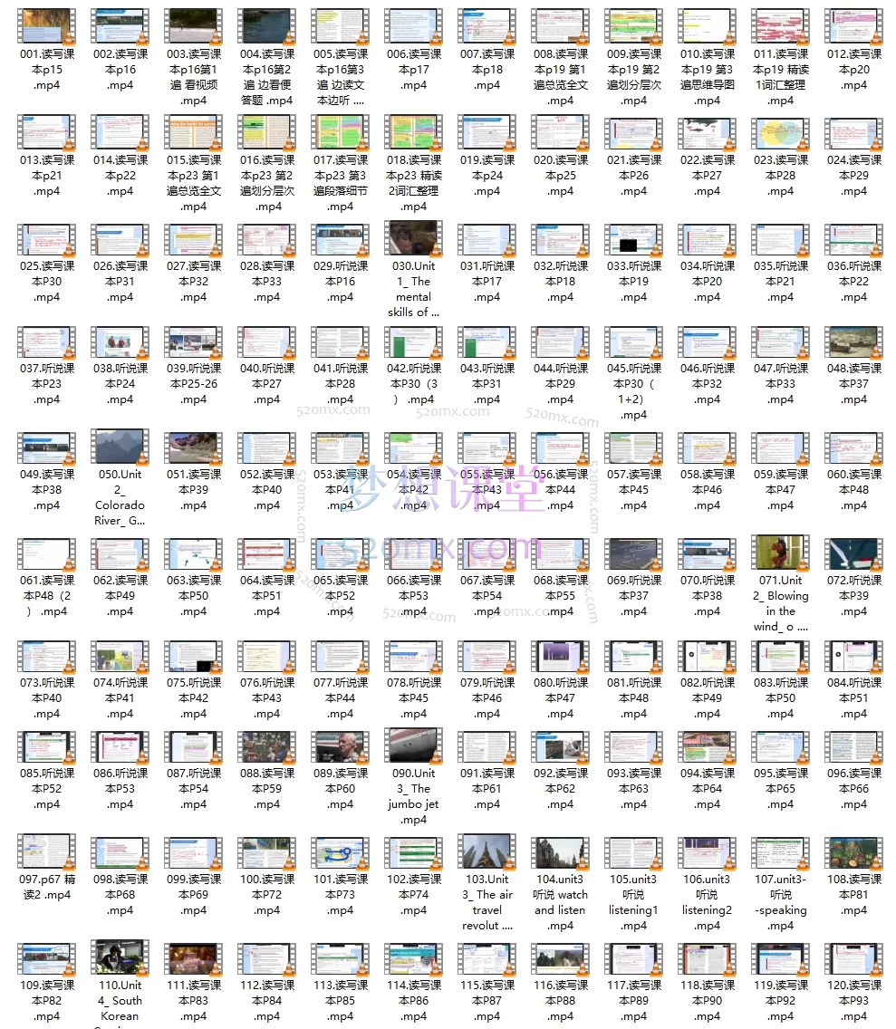Frank北外学长Unlock 3级别课程，听说读写全册，剑桥英语PET成人英语264节数