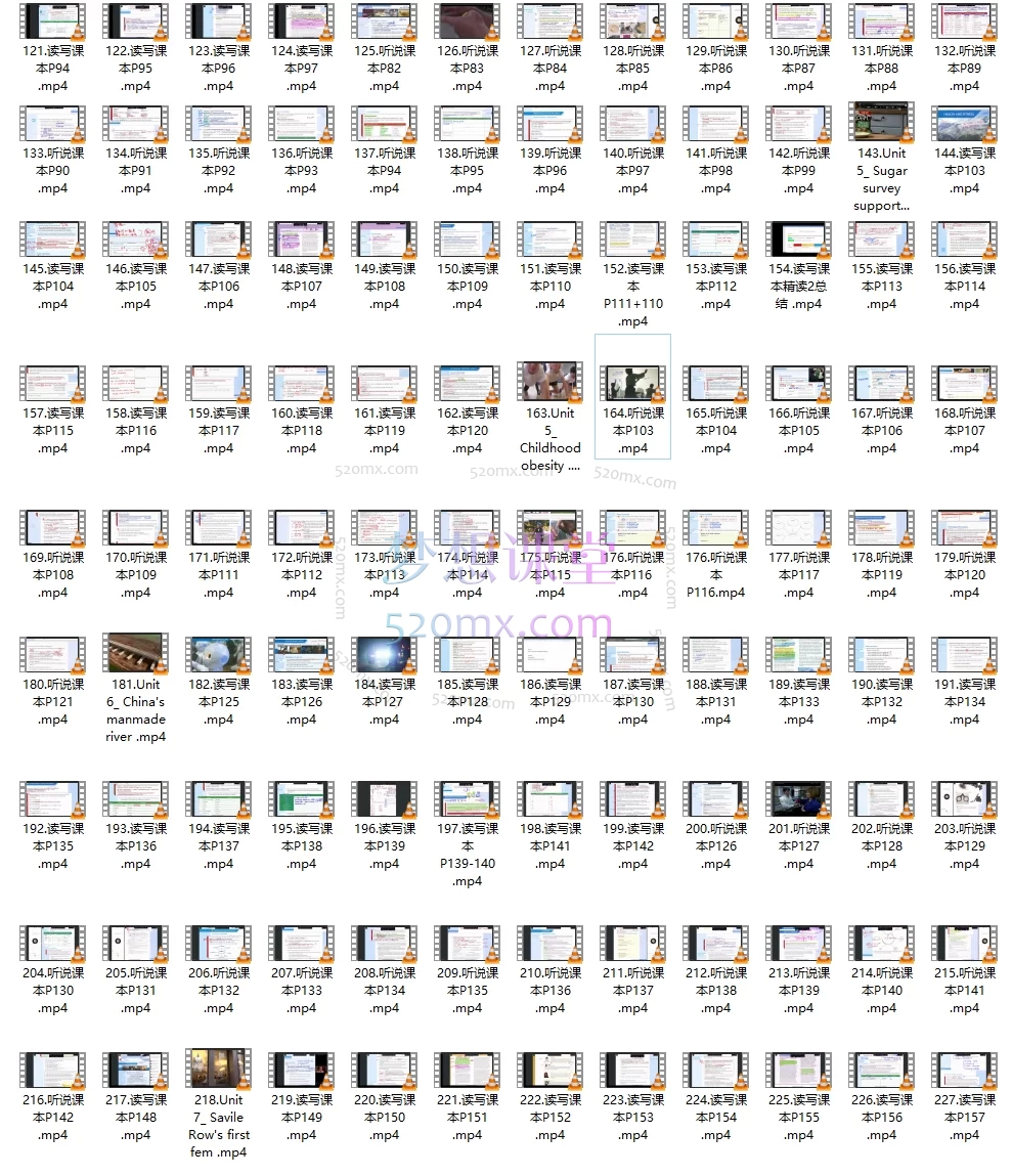 Frank北外学长Unlock 3级别课程，听说读写全册，剑桥英语PET成人英语264节数