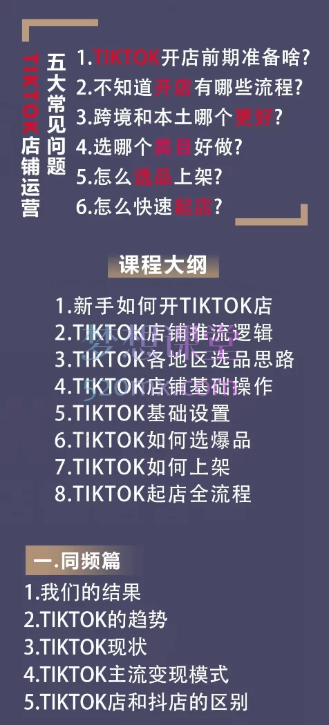 万三-东南亚跨境tk小店运营课