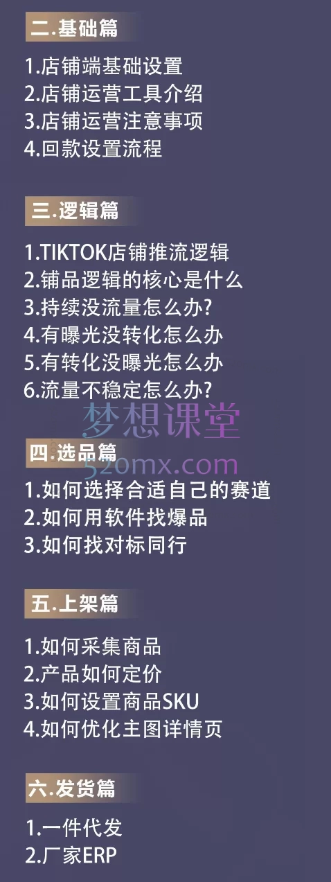 万三-东南亚跨境tk小店运营课