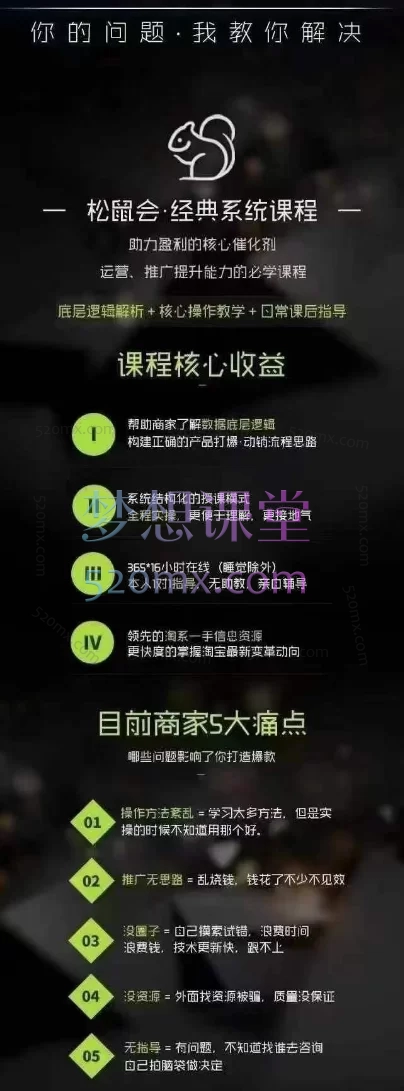 松鼠电商说(松鼠会)淘宝电商系列课第15、16期2024-2025