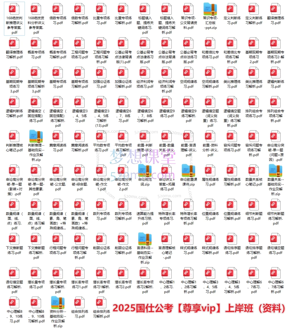 2025国仕公考【尊享vip】上岸班(视频+资料)