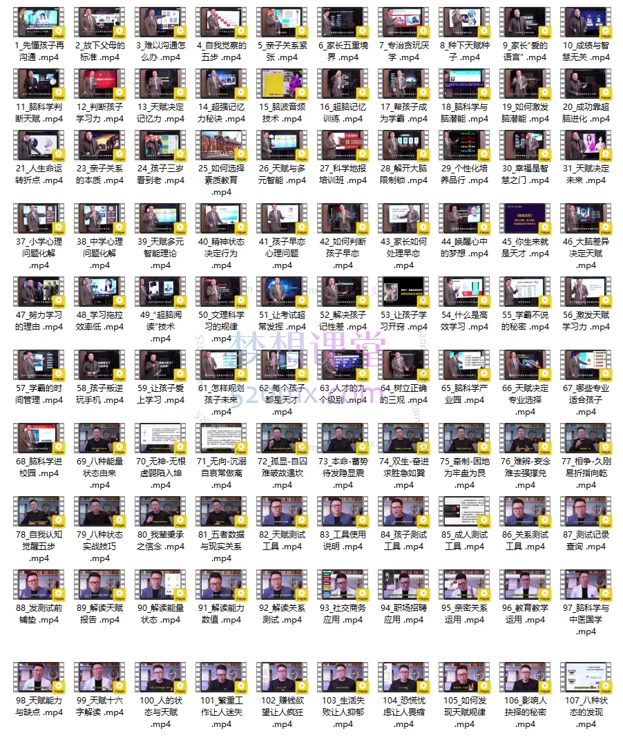 德者天赋妈妈学霸圈全套技术课程，脑科学与天赋开发