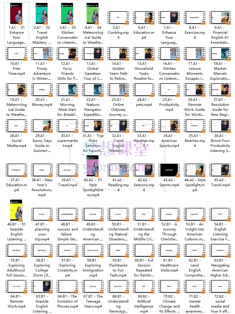 听力特训课:强化听力思维不同Level难度故事场景对话