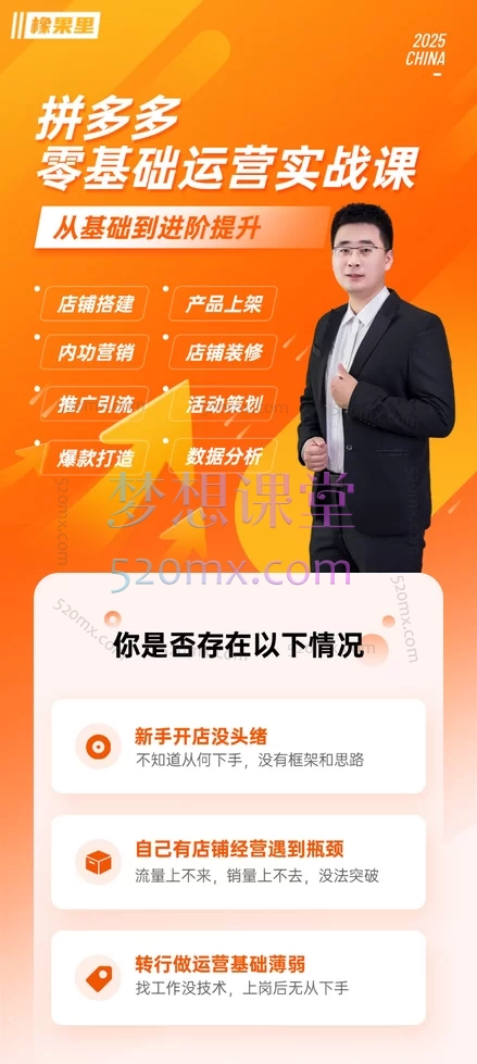 仙道电商2025【版】【拼多多运营会员】课程+辅导+诊断