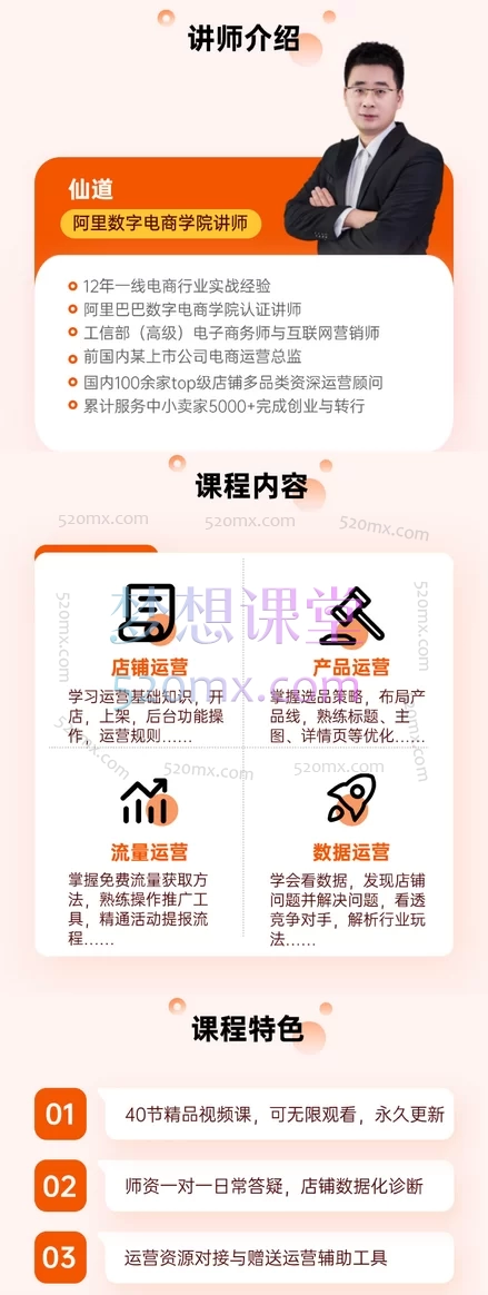 仙道电商2025【版】【拼多多运营会员】课程+辅导+诊断