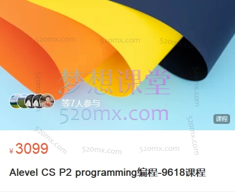 Alevel CS P2 programming编程-9618课程