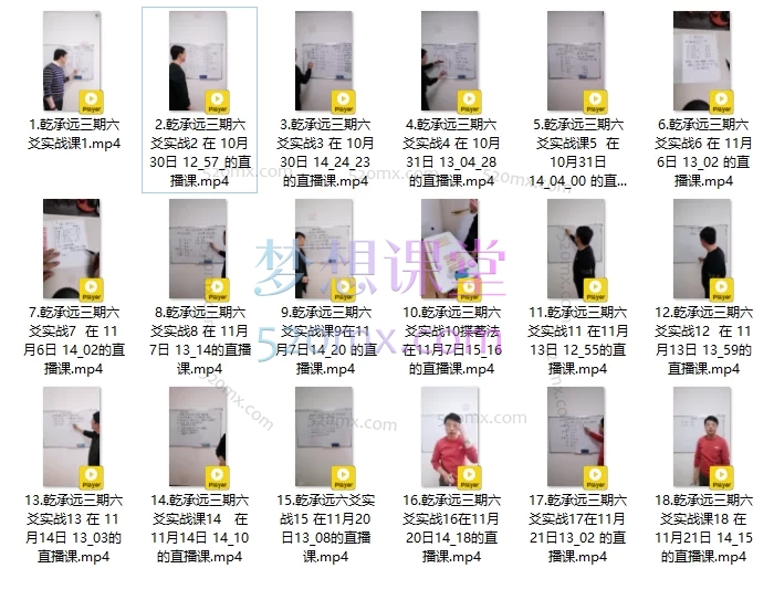 乾承远三期六爻实战班2023.11