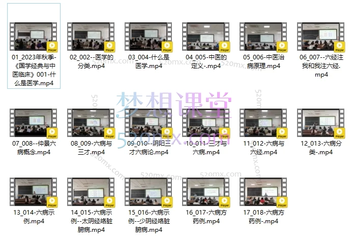 臧云彩老师2023年秋季 《国学经典与中医临床》