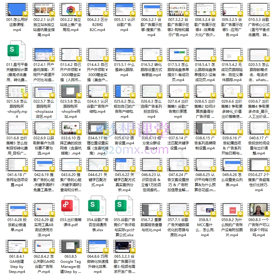 英子出海广告：谷歌搜索广告0到1入门系统课(2025)