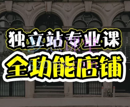 地球村跨境电商之旅:独立站四阶段课程:全功能店铺