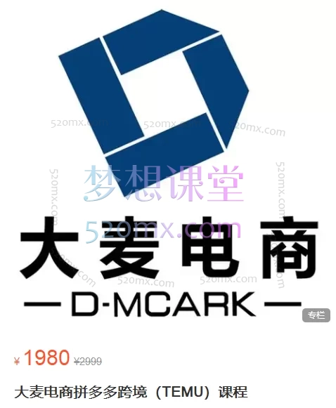 大麦电商拼多多跨境(TEMU)课程,0-1爆品开发全流程