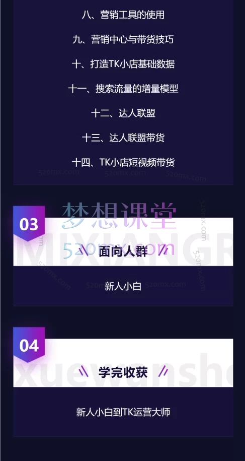 蕾蕾聊跨境TikTok店铺运营从0到1学习课程