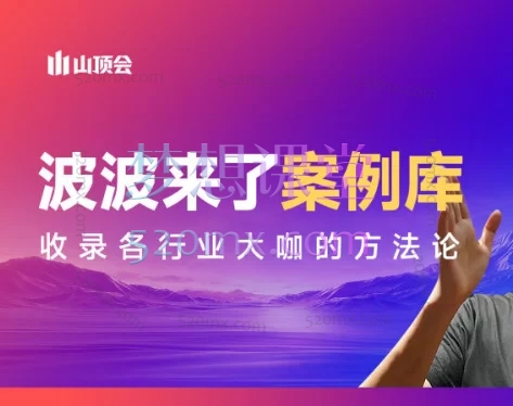 山顶会波波来了案例库,波波来了案例库—收录各行业大咖的方法论217节