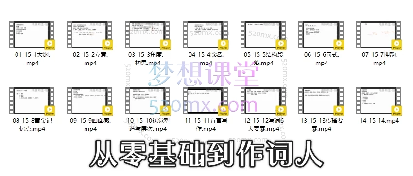 姚星宇，从零基础到作词人，歌词写作训练营