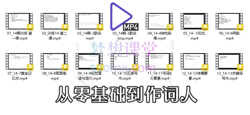 姚星宇，从零基础到作词人，歌词写作训练营