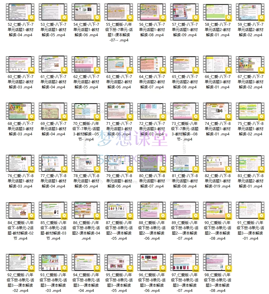 仁爱八下初中教材同步课程精讲