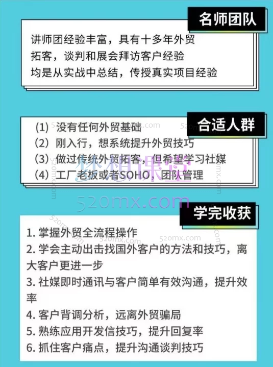 外贸大表姐:外贸团队必修课(拓客+谈判+展会+TK+智能一站式外贸加油)
