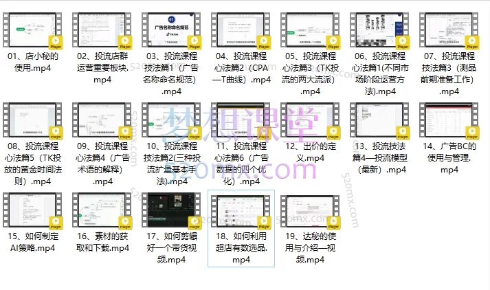 Allen-TK投流矩阵系统运营课程