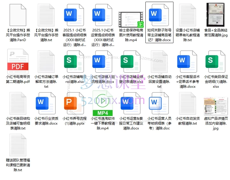 钟小玲2025小红书电商带货第二期课程，小红书电商运营全链路实战课程