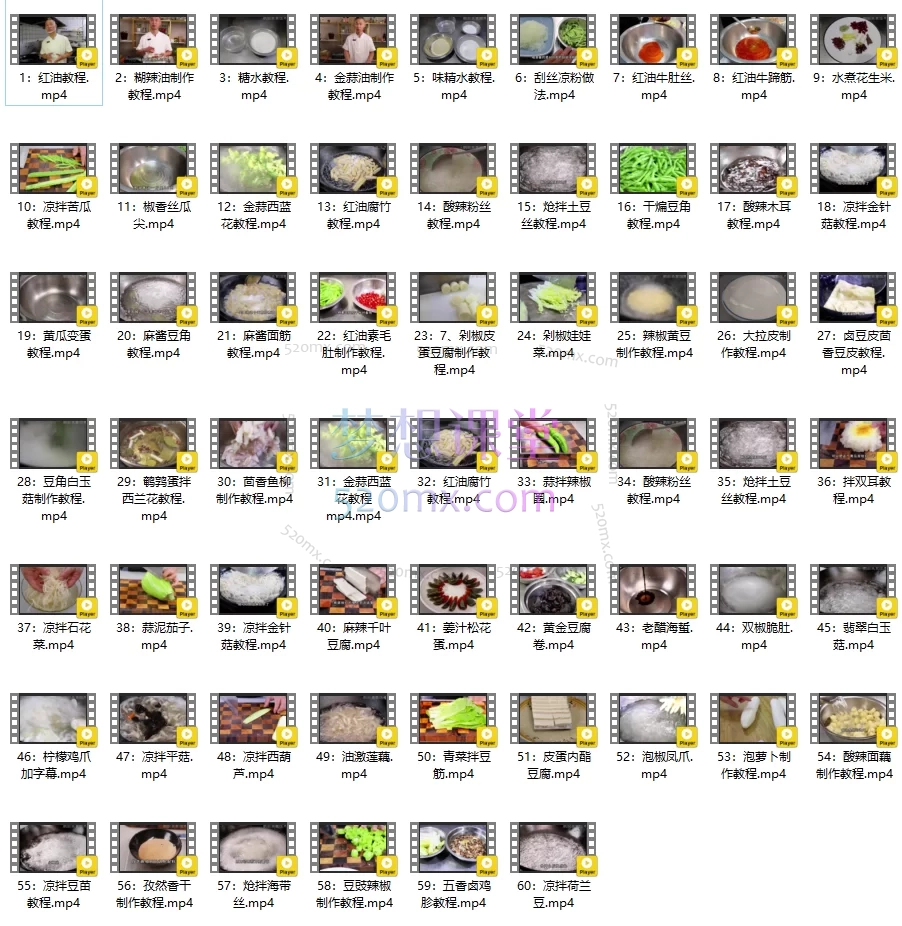 鹏厨专业凉拌菜系列课程【商业版教程】