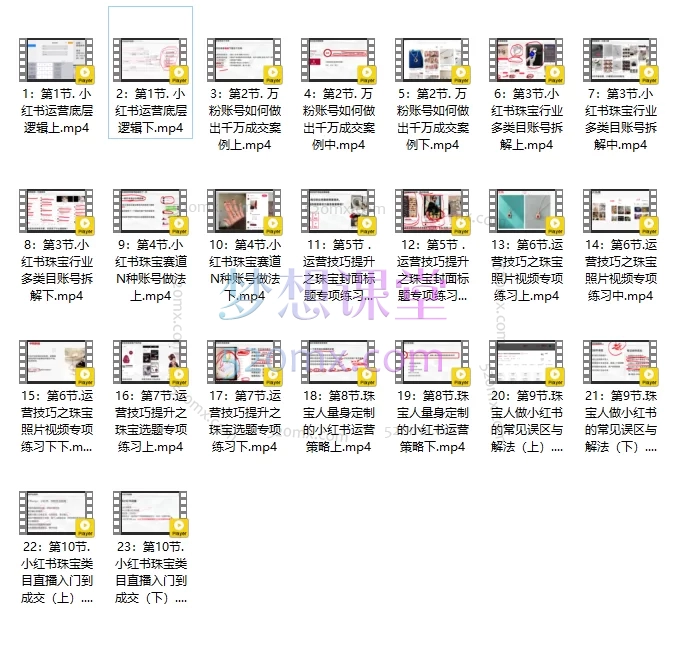 优霓：珠宝人小红书0-1运营课程