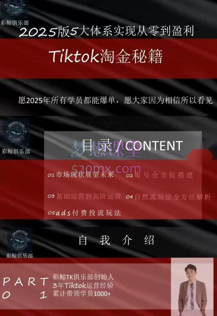 阿涛2025TikTok电商运营,5大体系实现从零到盈利