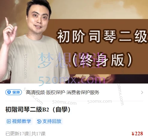 【系统化司琴教学】陈韦烨钢琴伴奏自学课程｜初阶B1到中阶i4分阶训练+主旋律编配实战，10套合集