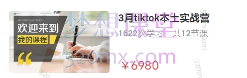 鲨鱼领航电商学院:tiktok本土实战营3-4月,从入门到高阶