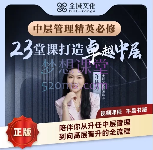 许林芳老师:23堂课打造卓越中层