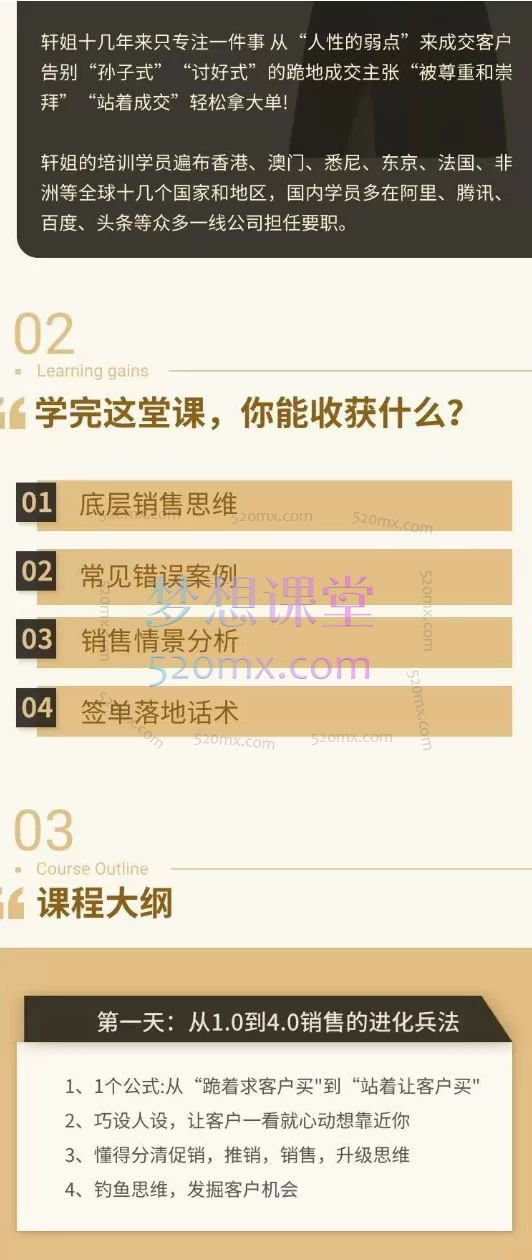 销冠汇《成交就是搞定人》线上视频课