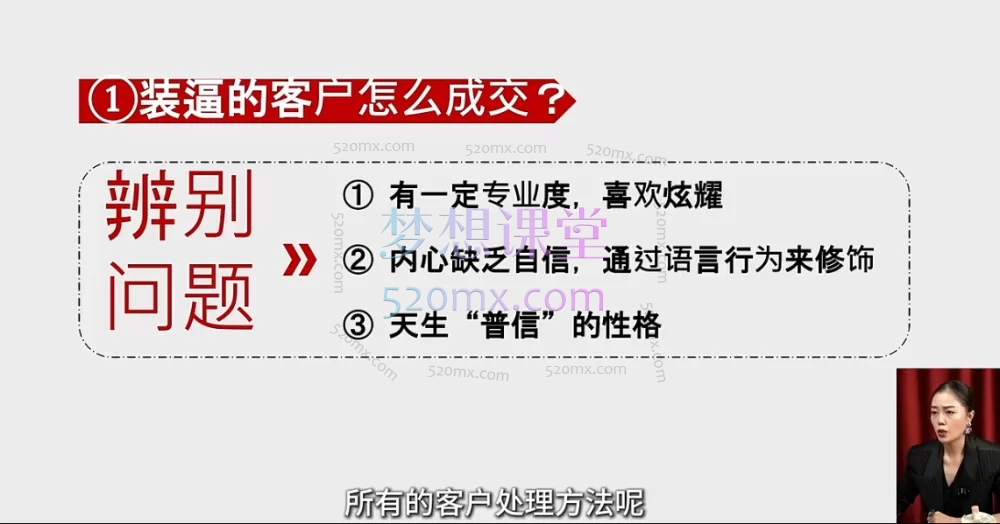 销冠汇《成交就是搞定人》线上视频课