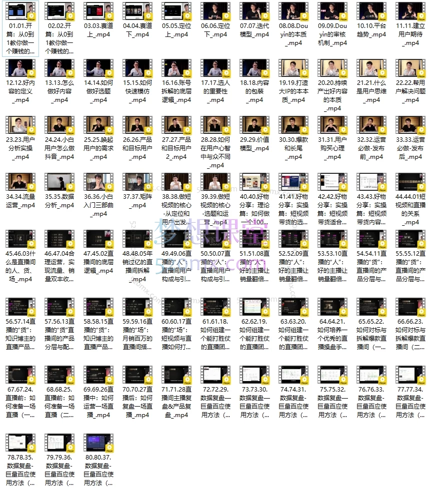 短视频底层逻辑实操课