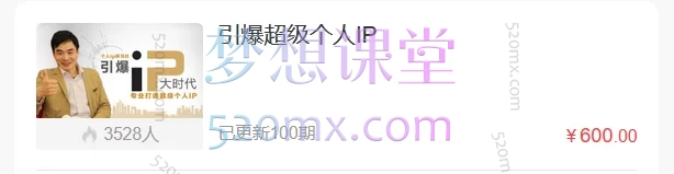 引爆超级个人IP+21天超级IP特训营