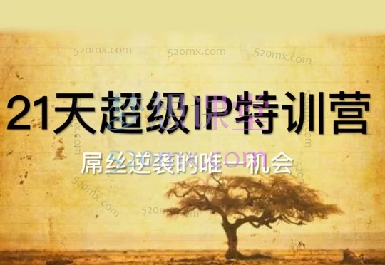 引爆超级个人IP+21天超级IP特训营