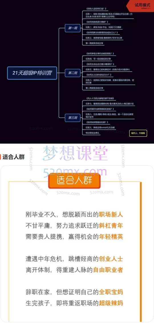 引爆超级个人IP+21天超级IP特训营