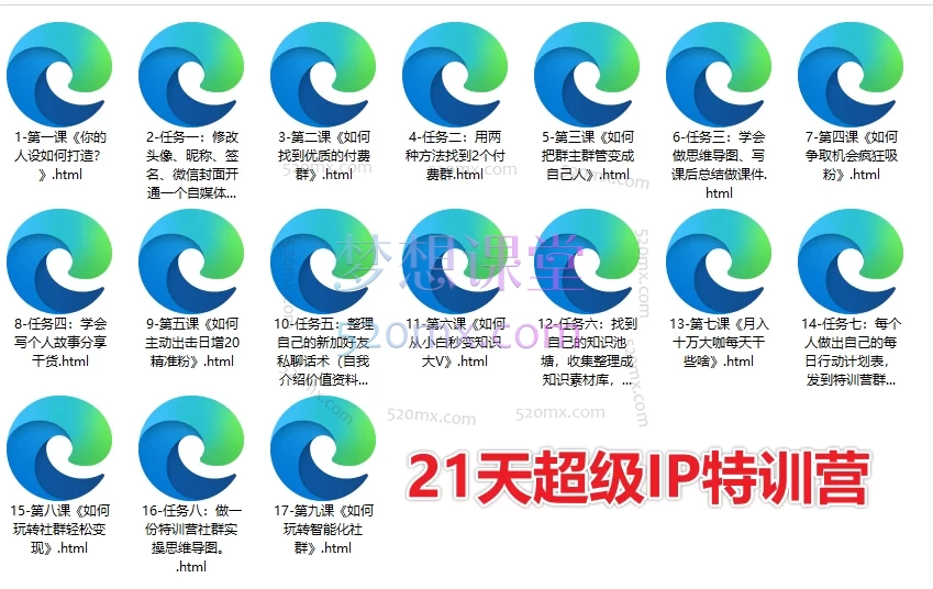 引爆超级个人IP+21天超级IP特训营