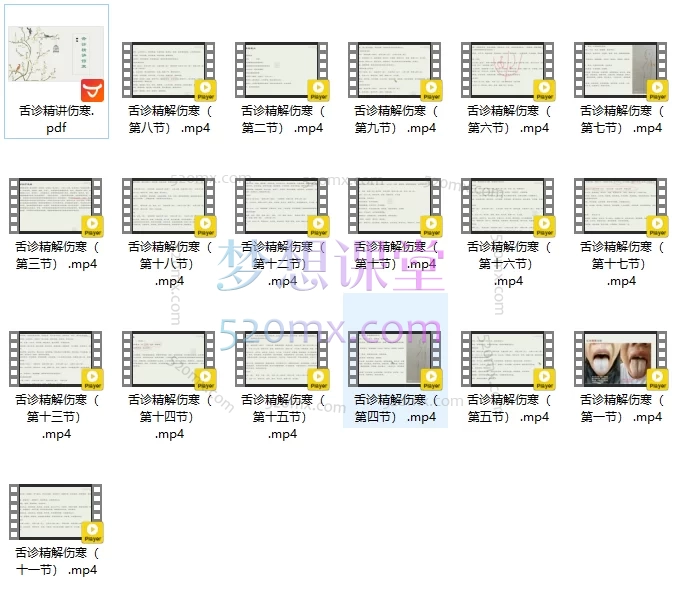 徐辉舌诊精解伤寒(视频+课件)