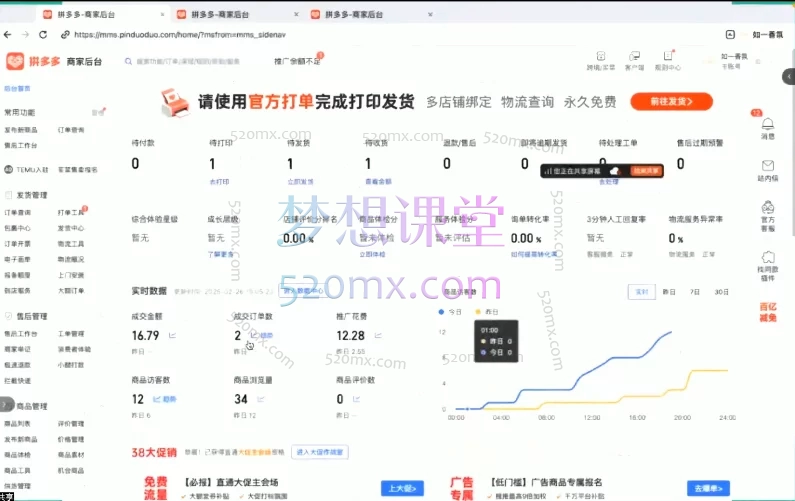泓一弟子班-拼多多实操陪跑特训营